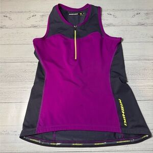 Nishiki Women's Bike Purple and Gray Tank Top